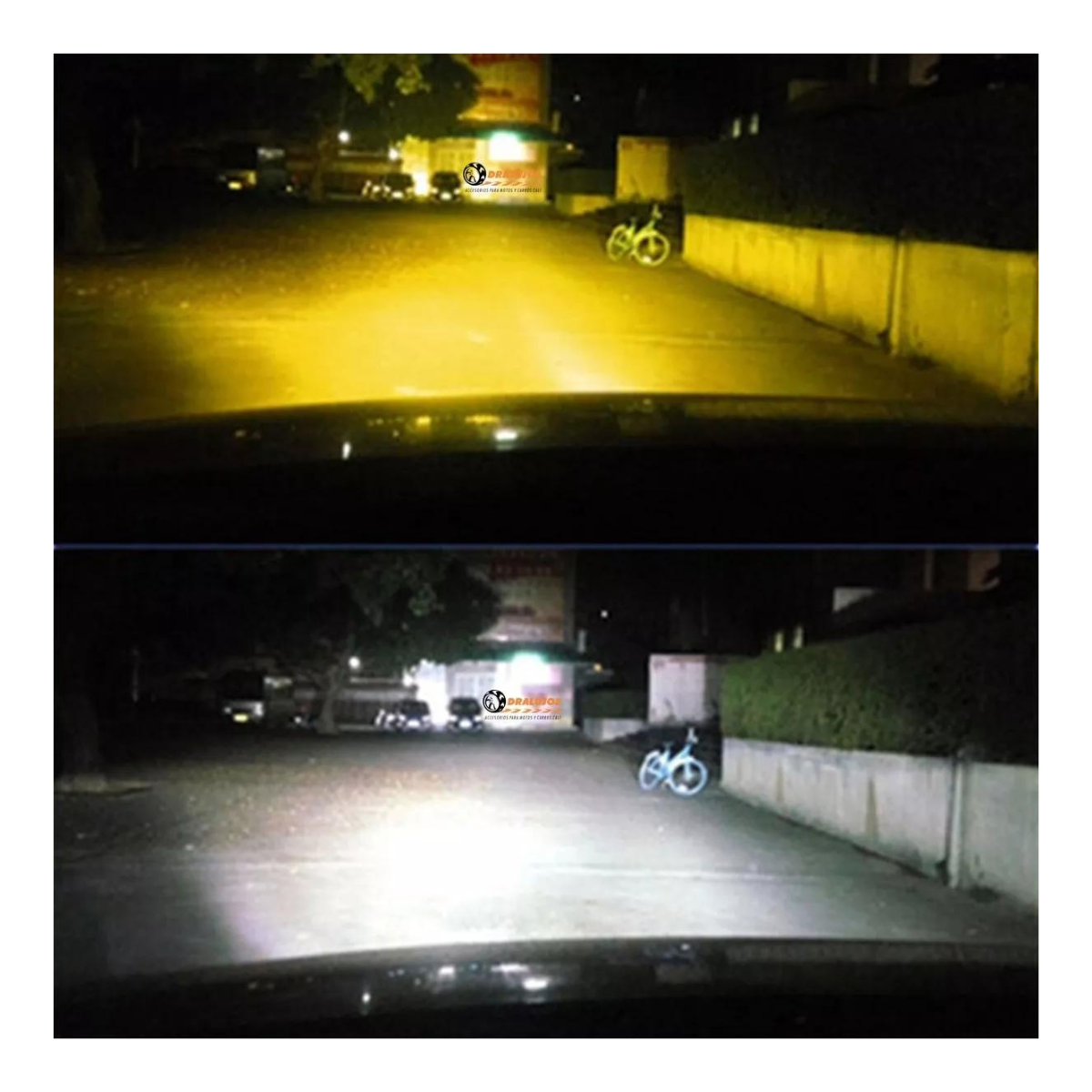 2 Bombillos LED H1 Lúmenes Doble Color