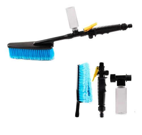 Cepillo de Lavado Automotriz con Dispensador de Agua y Espuma